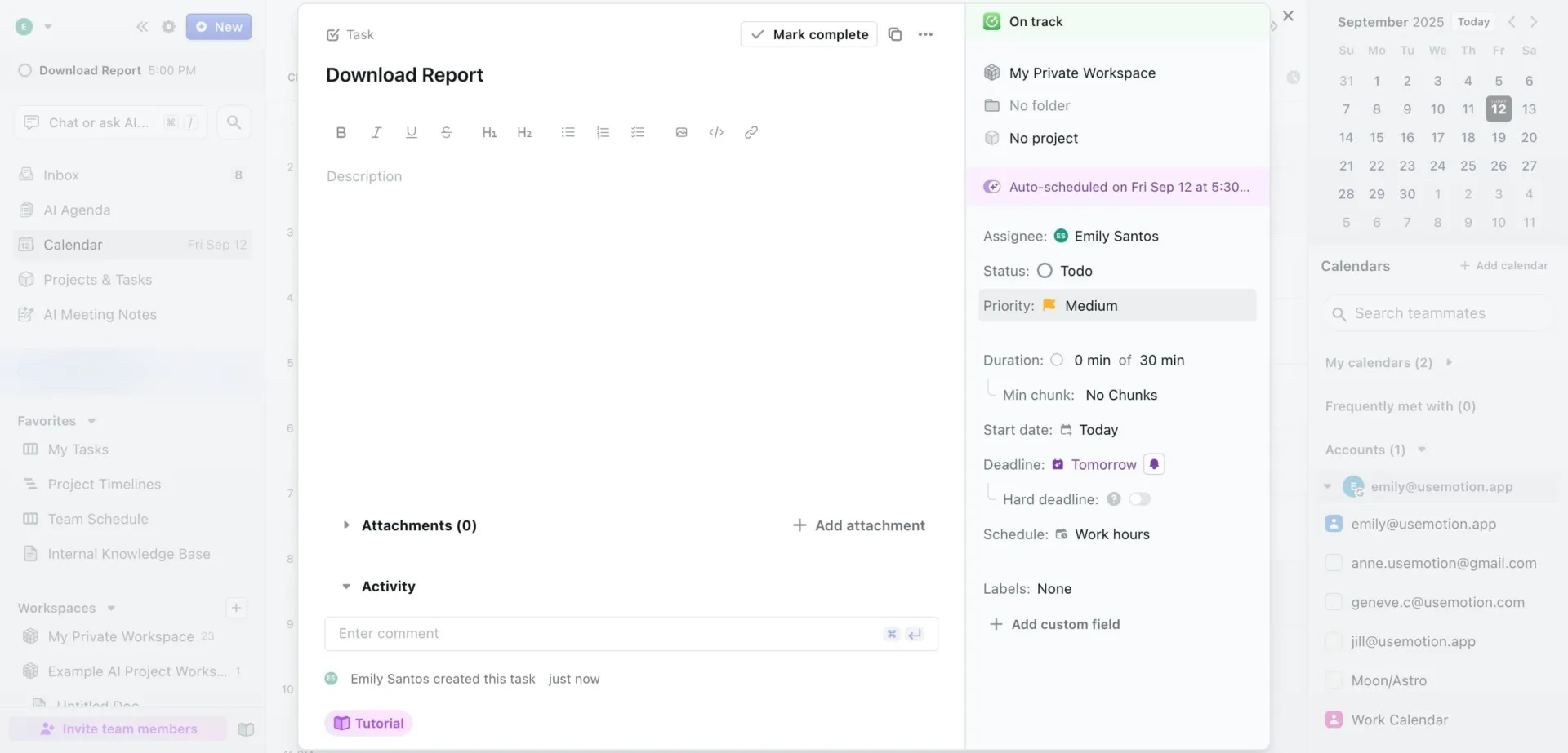 via Motion: Software voor het bijhouden van deadlines