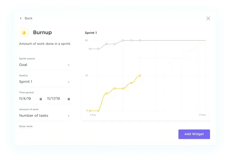 Plataforma de gestión de proyectos ágil ClickUp