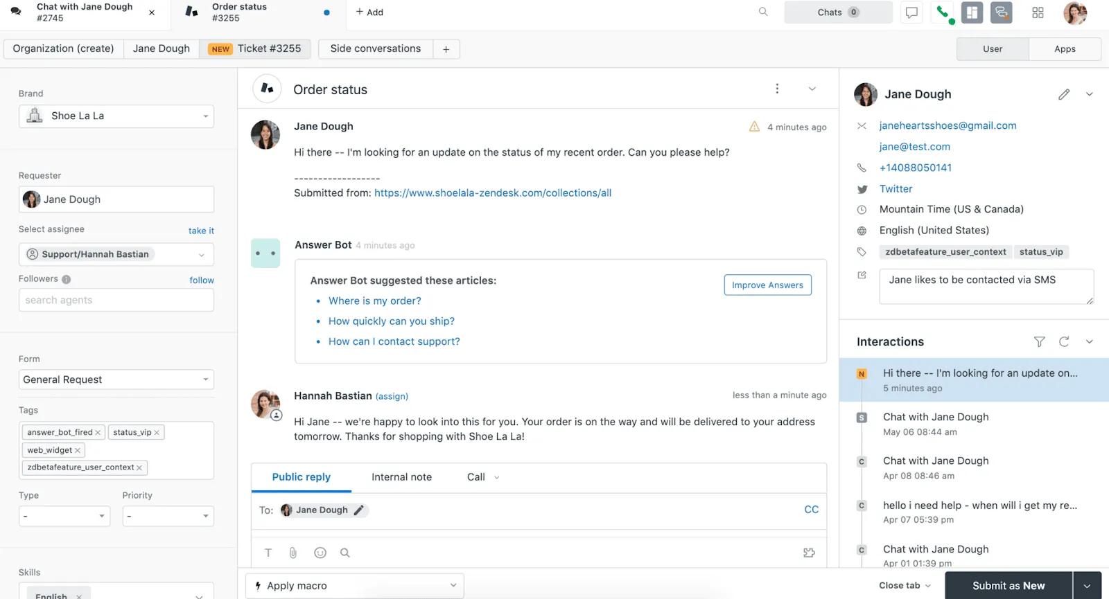 Software de experiência do cliente Zendesk