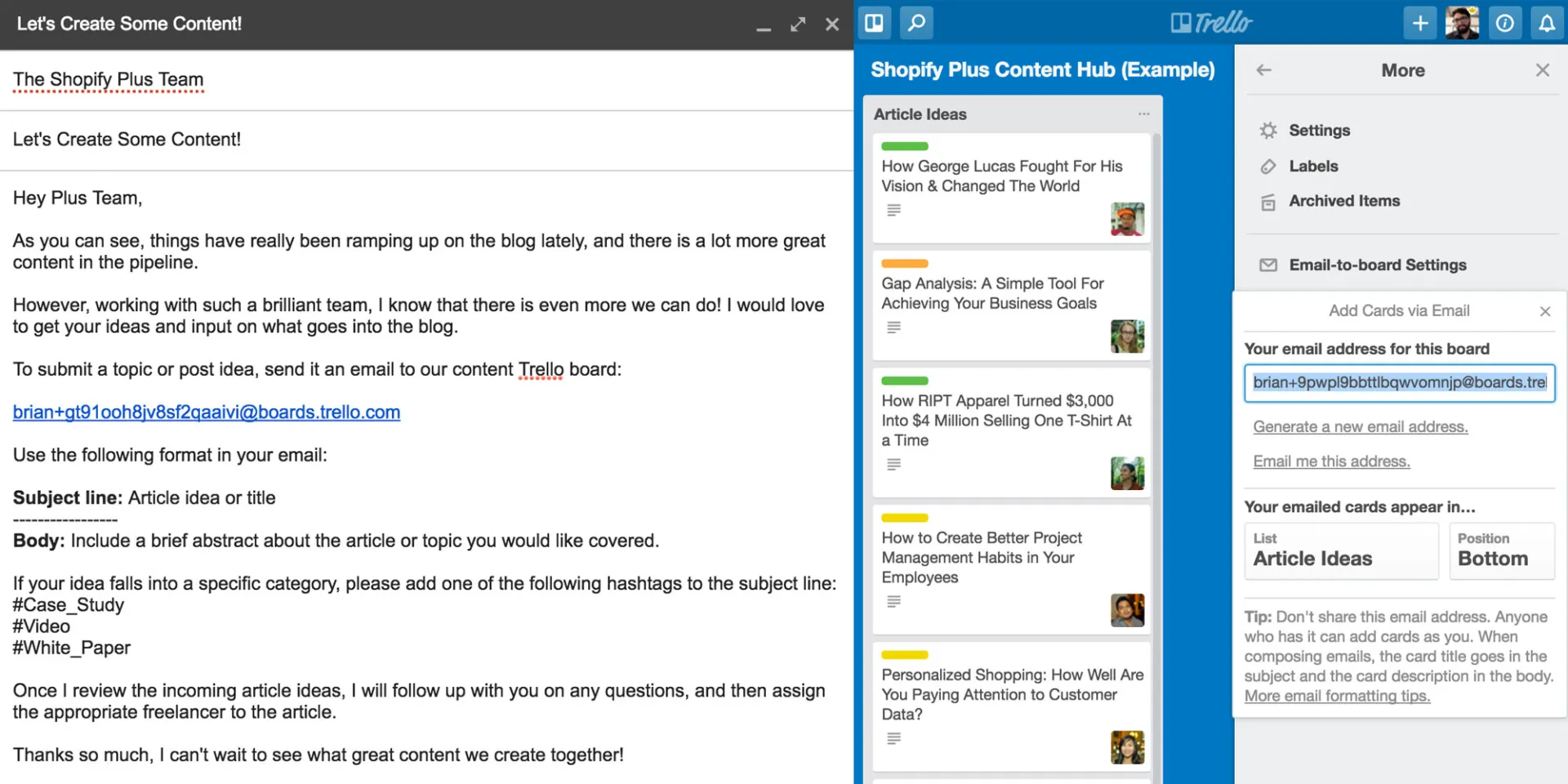 Convertissez vos e-mails en tâches (cartes) : Trello vs Jira