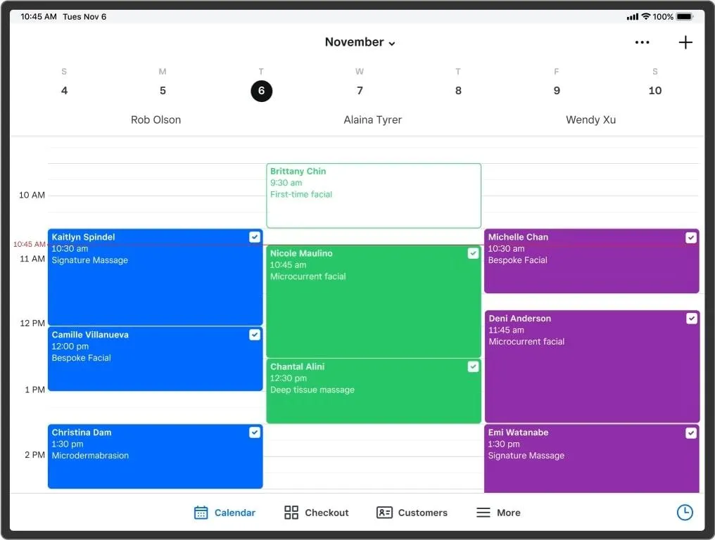 Le migliori app di pianificazione: Square Appointments