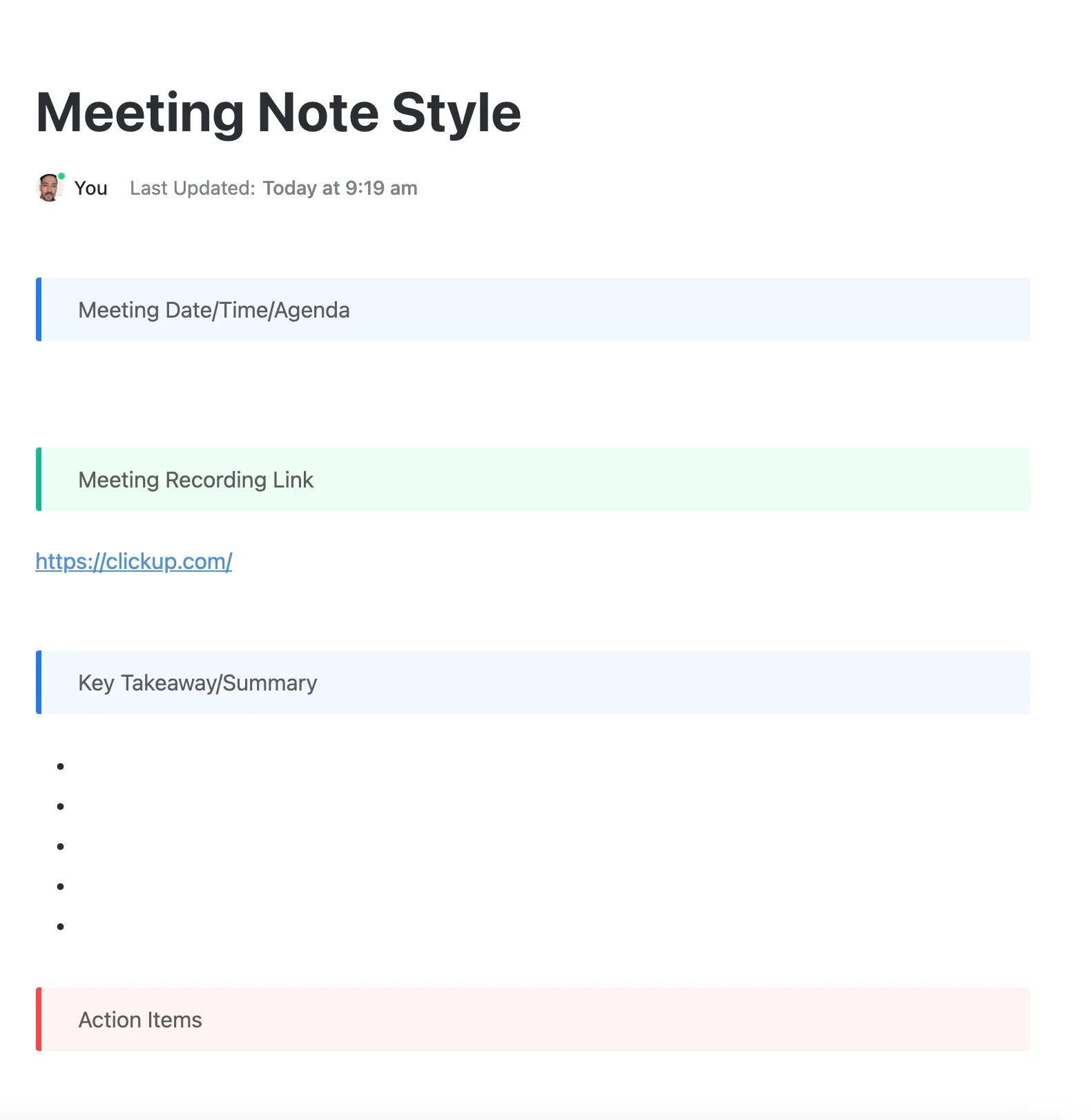Mötesanteckningar-Anteckningsmall-Google Docs