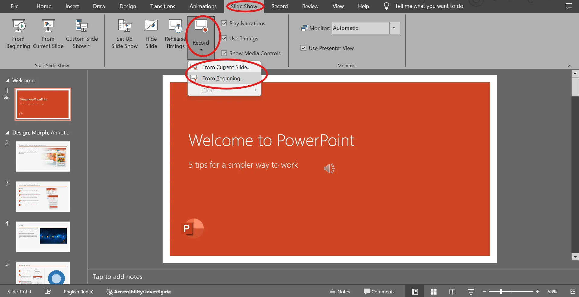 Grave toda a apresentação de uma só vez: como adicionar narração ao PowerPoint