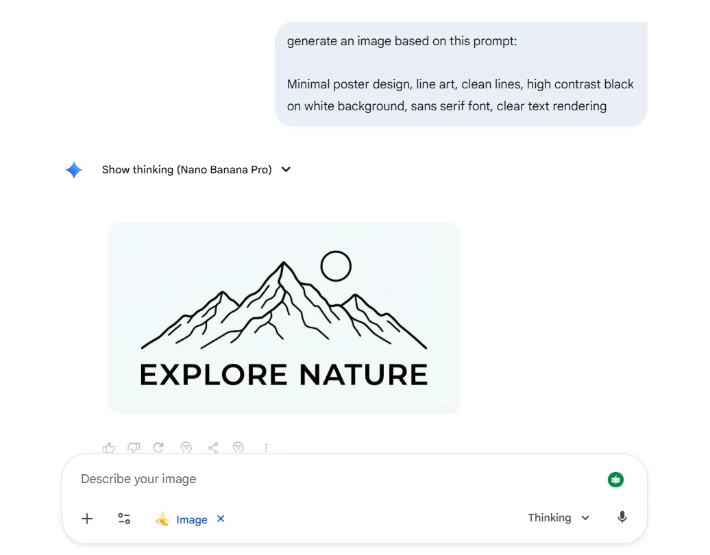 Minimalistisches Posterdesign, Strichzeichnungen, klare Linien, hoher Kontrast von Schwarz auf weißem Hintergrund, serifenlose Schriftart, klare Textdarstellung – Nano-Banana-Prompts