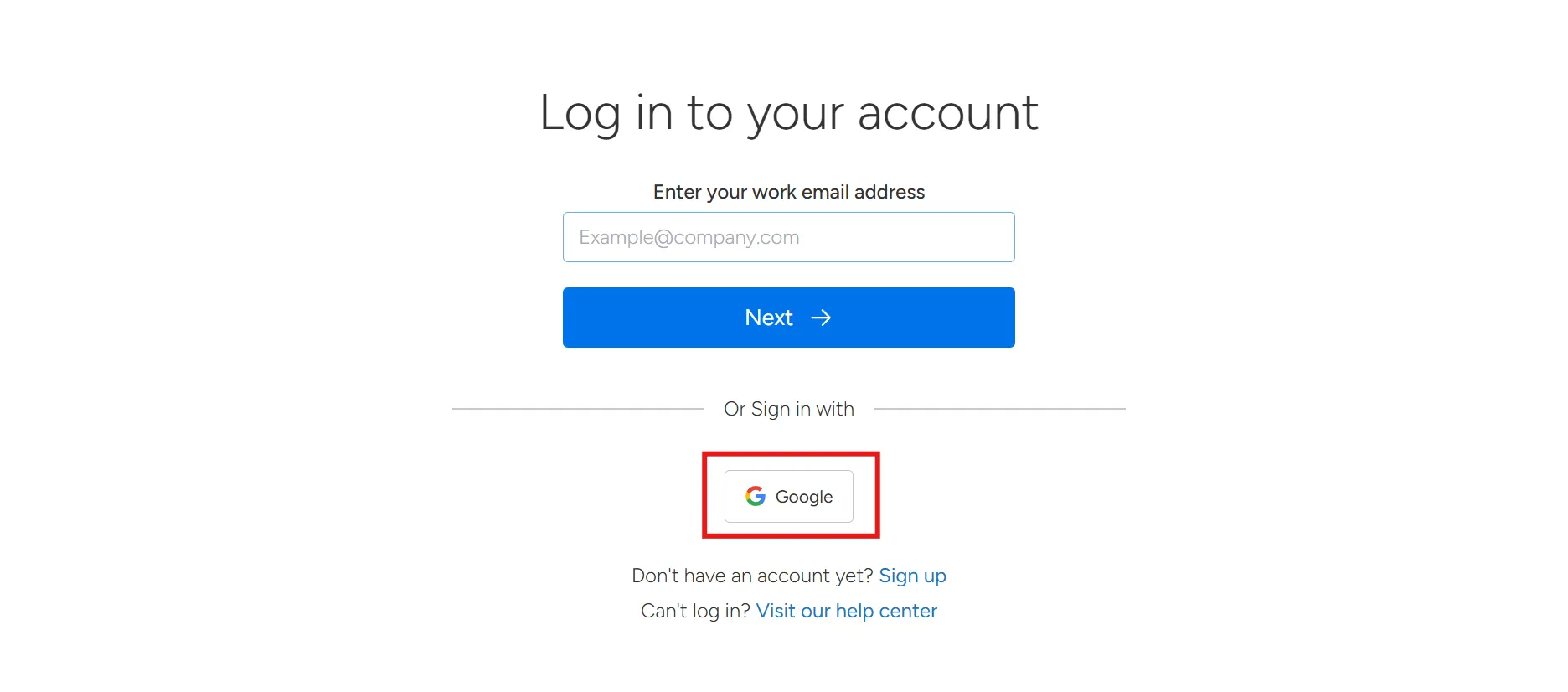 google 로그인_Monday.com 로그인