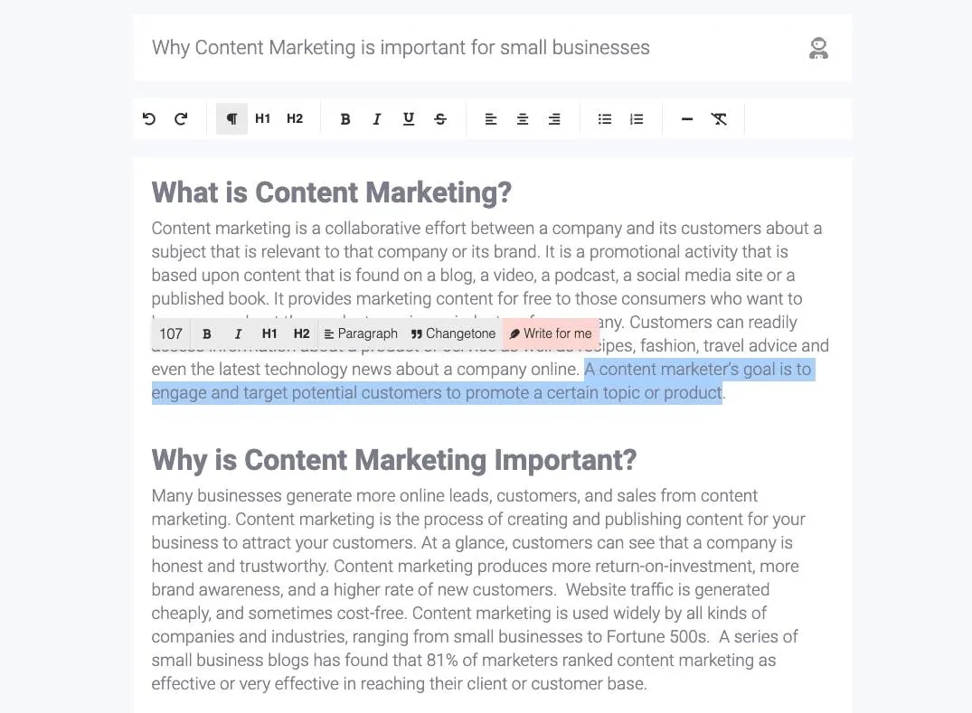 Trình tạo nội dung AI: ContentBot AI