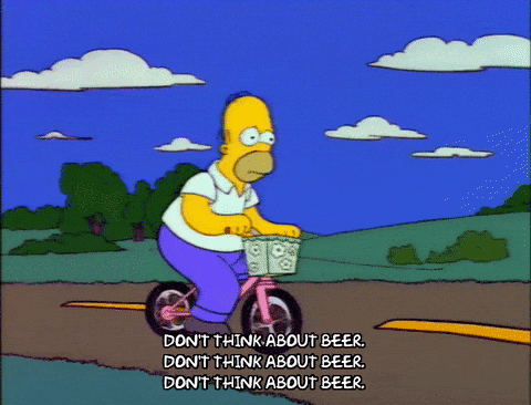 GIF de Homer Simpson sur un vélo