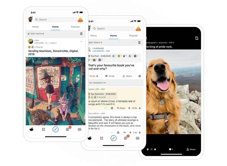 reddit på mobilen
