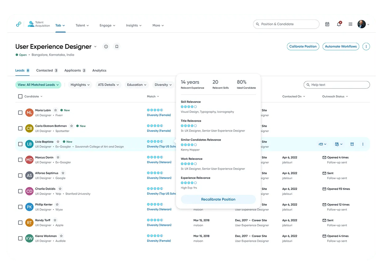 KI-Rekrutierungssoftware von Eightfold
