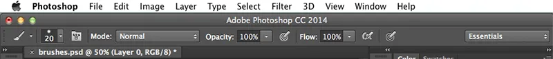 A configuração do botão de opacidade no Adobe Photoshop: Como desenhar no Photoshop