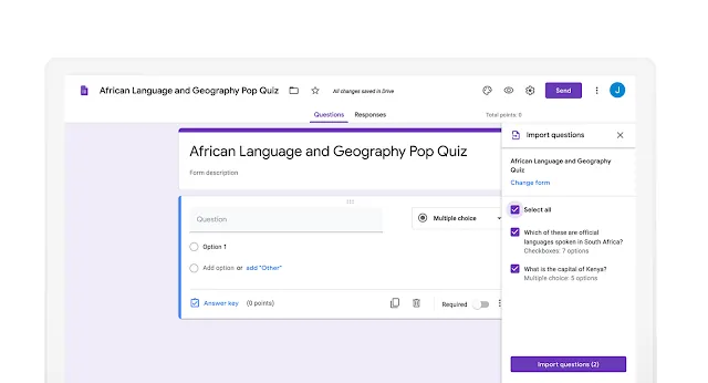 ทางเลือกของ Zoho Forms: Google Forms: เหมาะที่สุดสำหรับการทำแบบสำรวจที่รวดเร็วและเรียบง่าย พร้อมการทำงานร่วมกันแบบเรียลไทม์