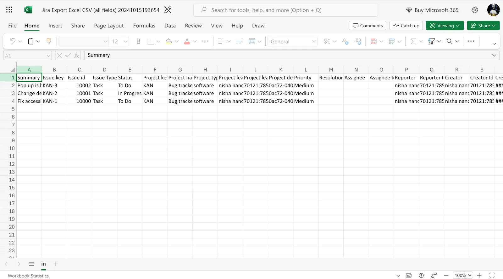 Archivo CSV: cómo exportar Jira a Excel