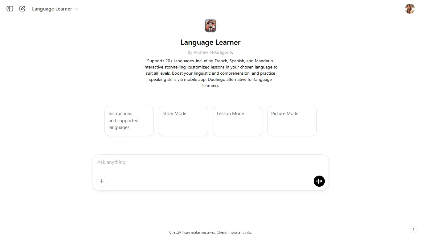 Най-добрите GPT за студенти: Language Learner: Най-добрият инструмент за изучаване на езици