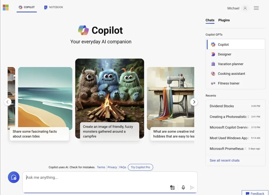 Microsoft Copilot: AI termelékenységi eszközök