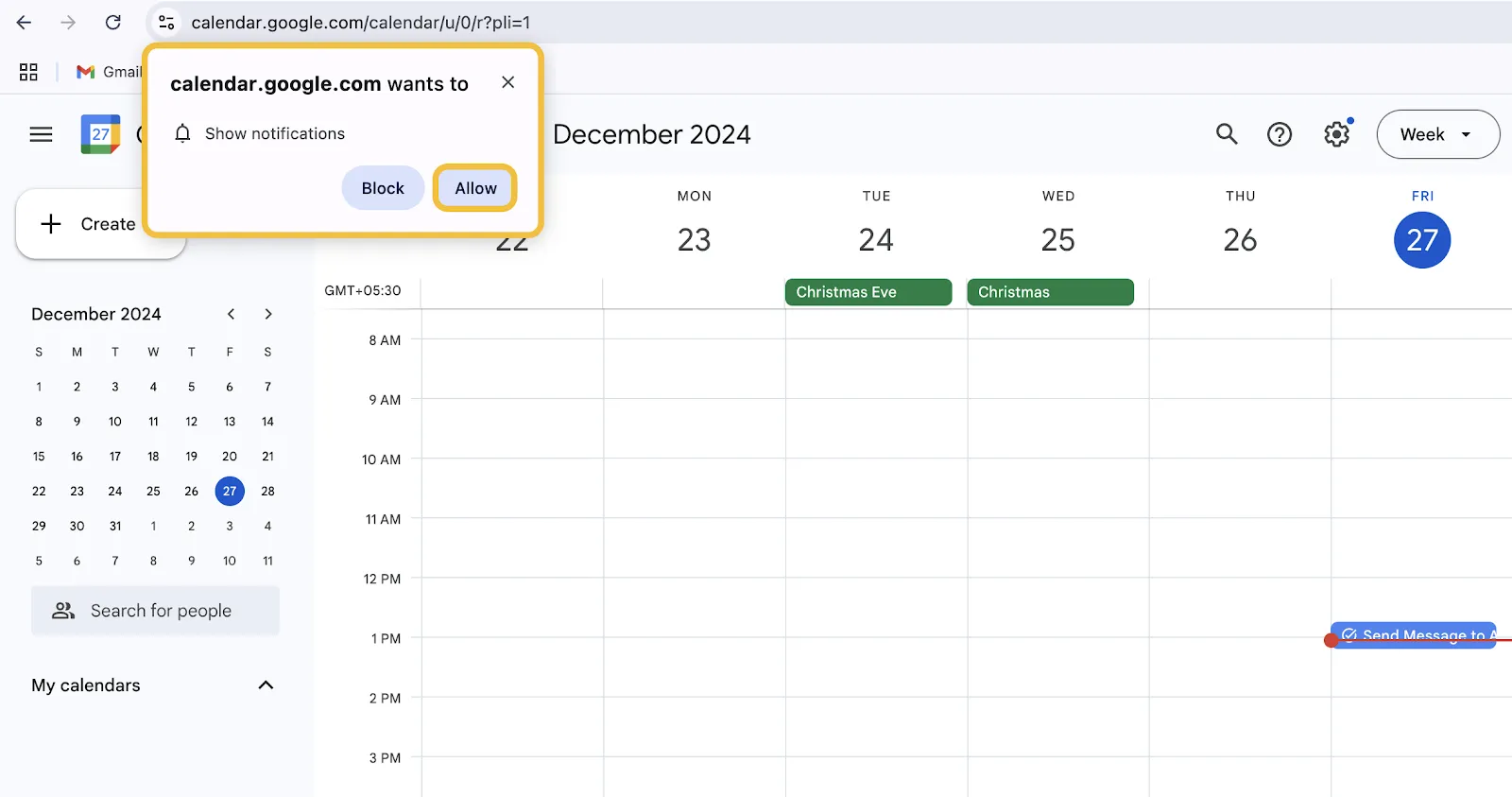 Google Agenda Comment programmer des messages sur Google Chat