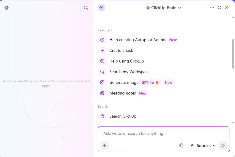 ClickUp Brain: 최고의 AI Chrome 확장 프로그램