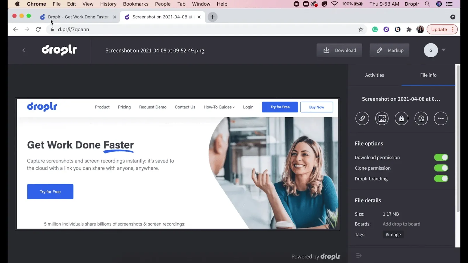 Droplr, une alternative à Snagit