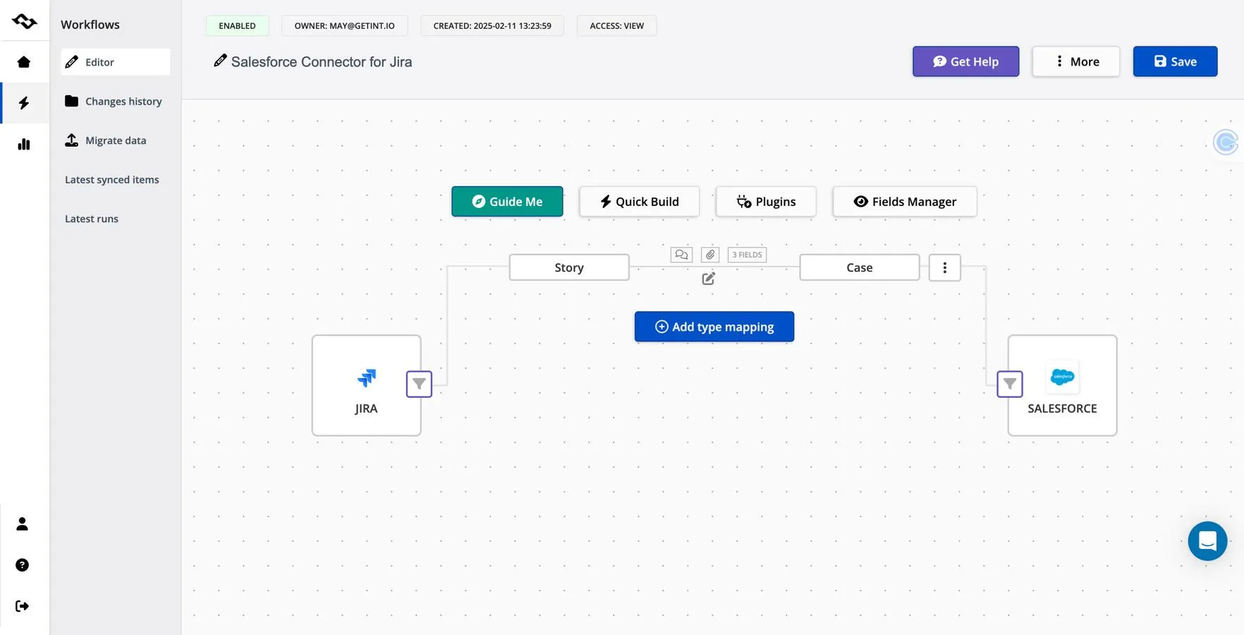 via Jira: projectmanagementsoftware die kan worden geïntegreerd met Salesforce