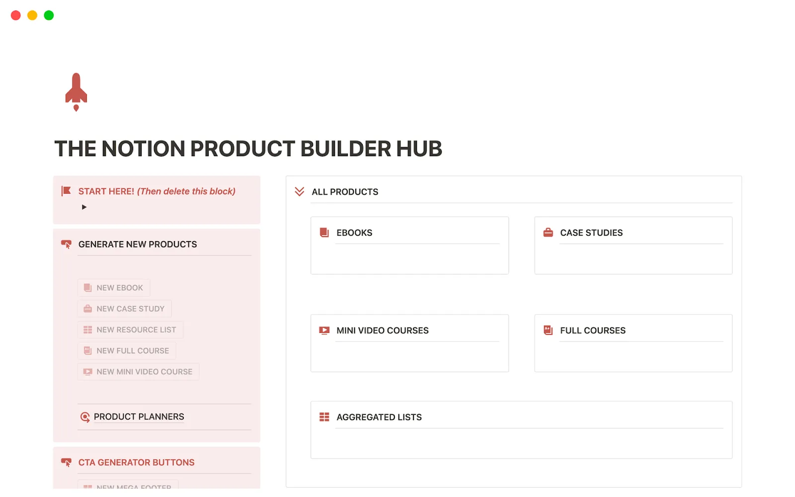 Notion (الأفضل لمساحات العمل القابلة للتخصيص وتفريغ الأفكار المنظم)