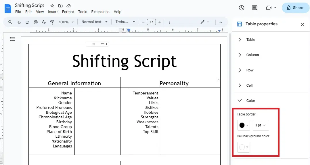 Шаблон за промяна на сценария от SpreadsheetPoint