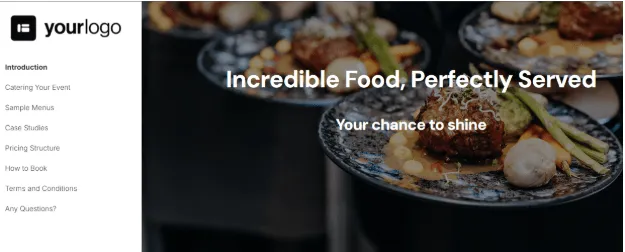 Vorlage für Catering-Angebote von Better Proposals