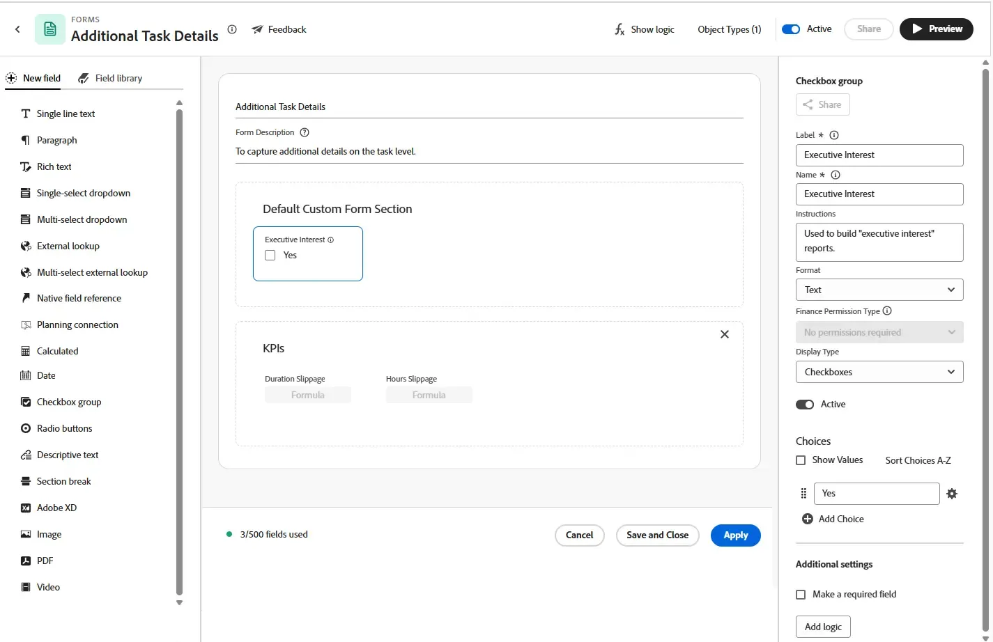 Software de gestión de la recepción de proyectos de Adobe Workfront