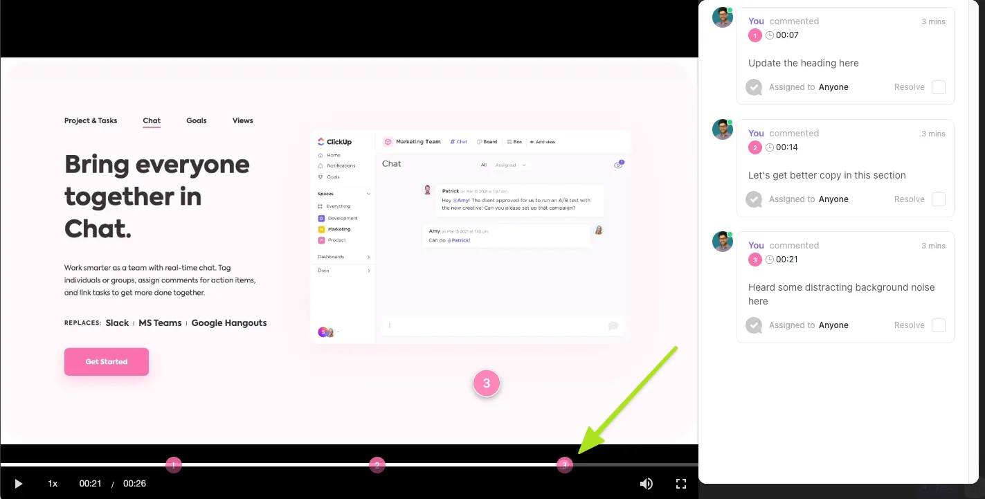 ClickUp Proofing: Gondoskodjon arról, hogy vizuálisan vonzó grafikákat és kiváló minőségű fotókat használjon az együttműködés során.