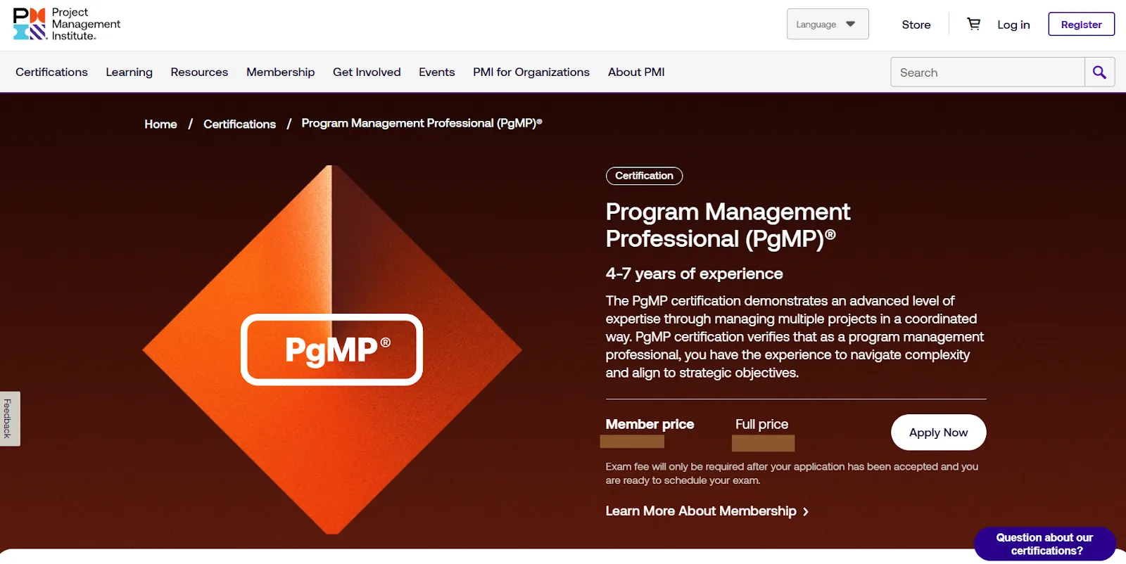 PgMP - Certificazione in project management