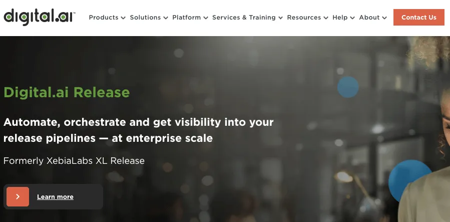 Page d'accueil de Digital.ai Release Management