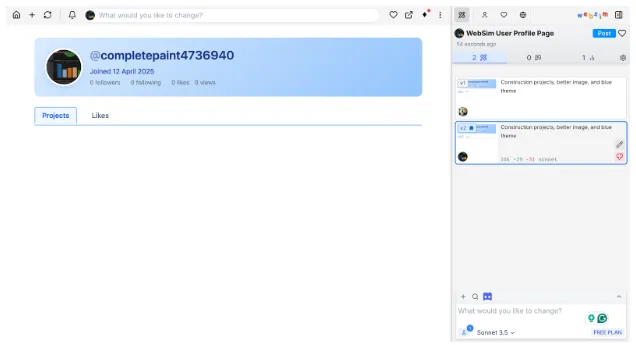 WebSim.ai – A legjobb a weboldalakon történő felhasználói utazások szimulálásához