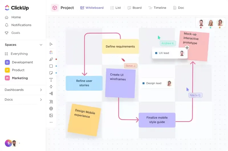Utilize os recursos de design do ClickUp para alcançar a máxima produtividade.