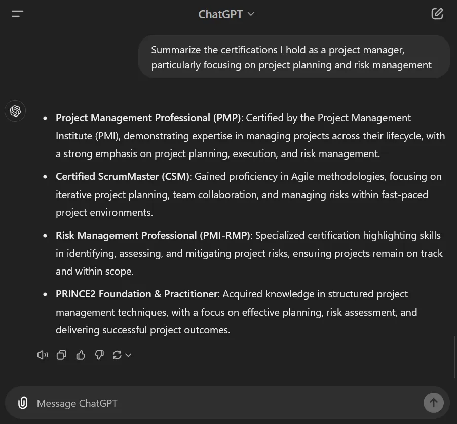 Certificeringen als projectmanager prompt