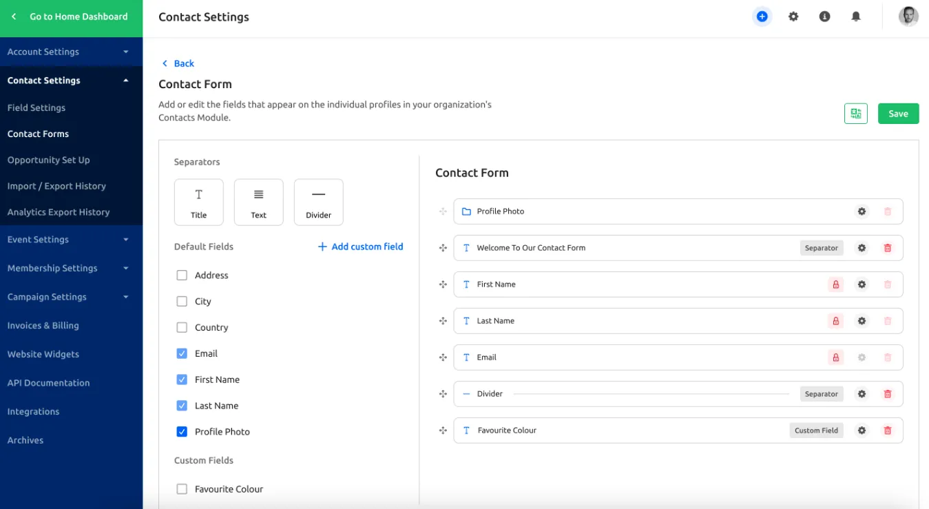 Contoh platform Glueup Event