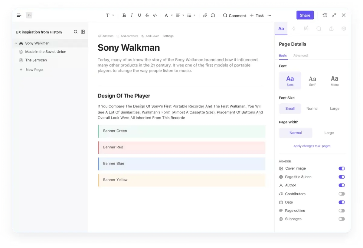 Samarbeta i realtid med ClickUp Docs – samla alla dina projektdokument på ett ställe : slack prissättning