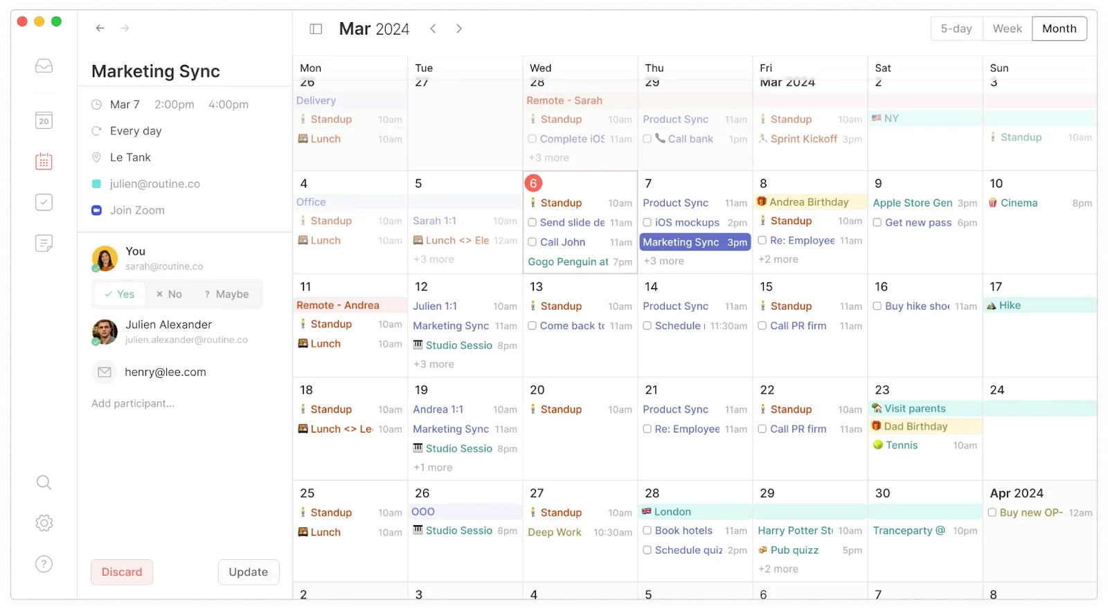 Routine : affichez vos évènements du Calendrier en un clin d'œil