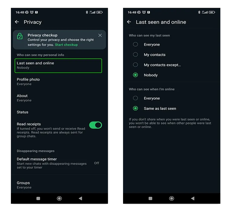 WhatsApp-hacks privacyinstellingen