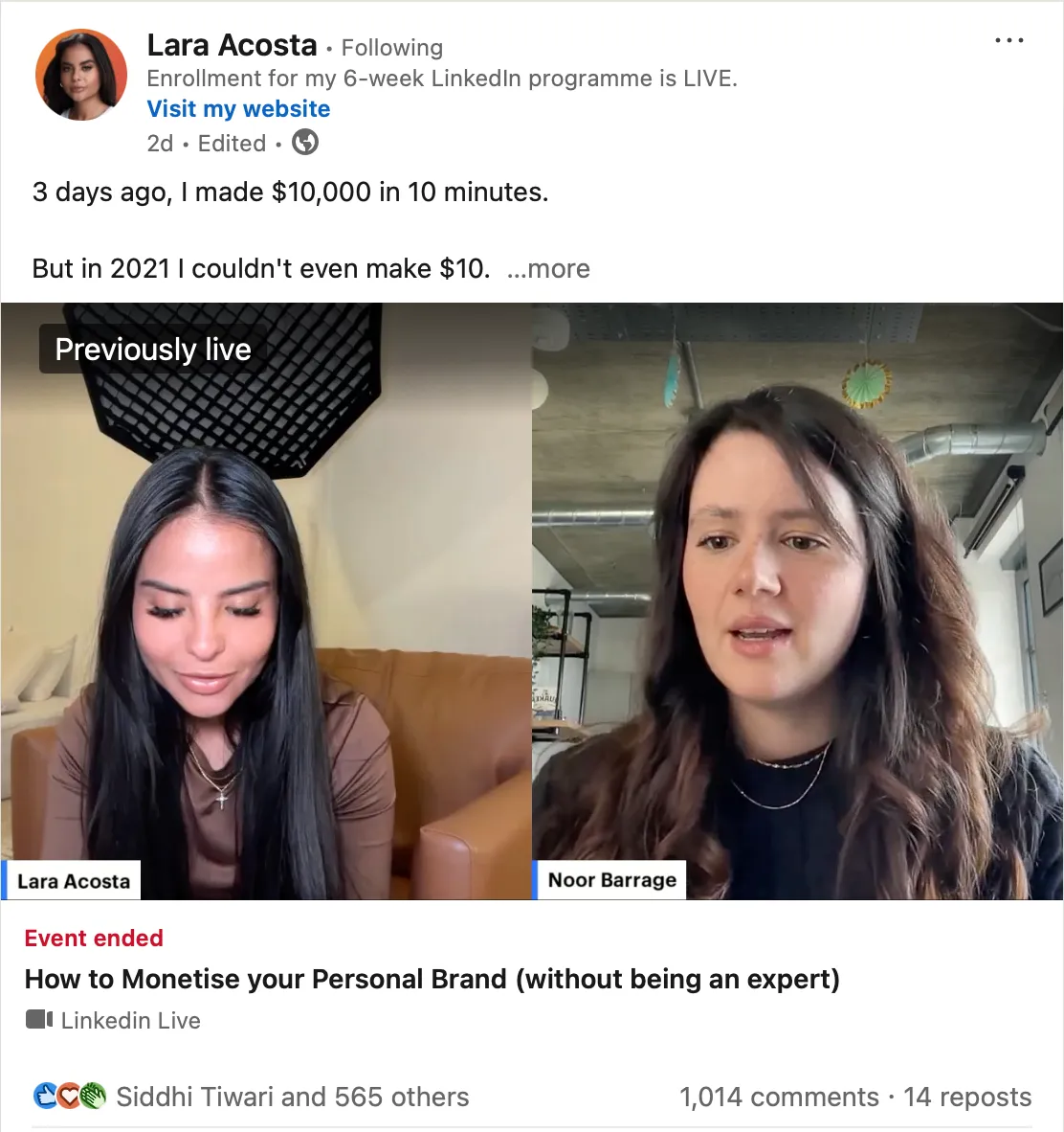 Lara Acosta en LinkedIn: Métodos para captar la atención de la audiencia de un vlog.