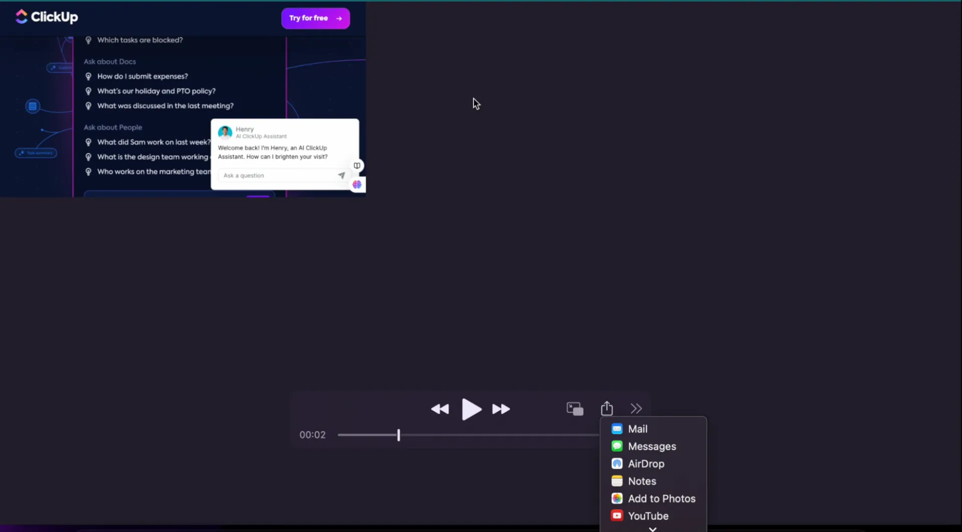 編集したビデオを QuickTime で保存