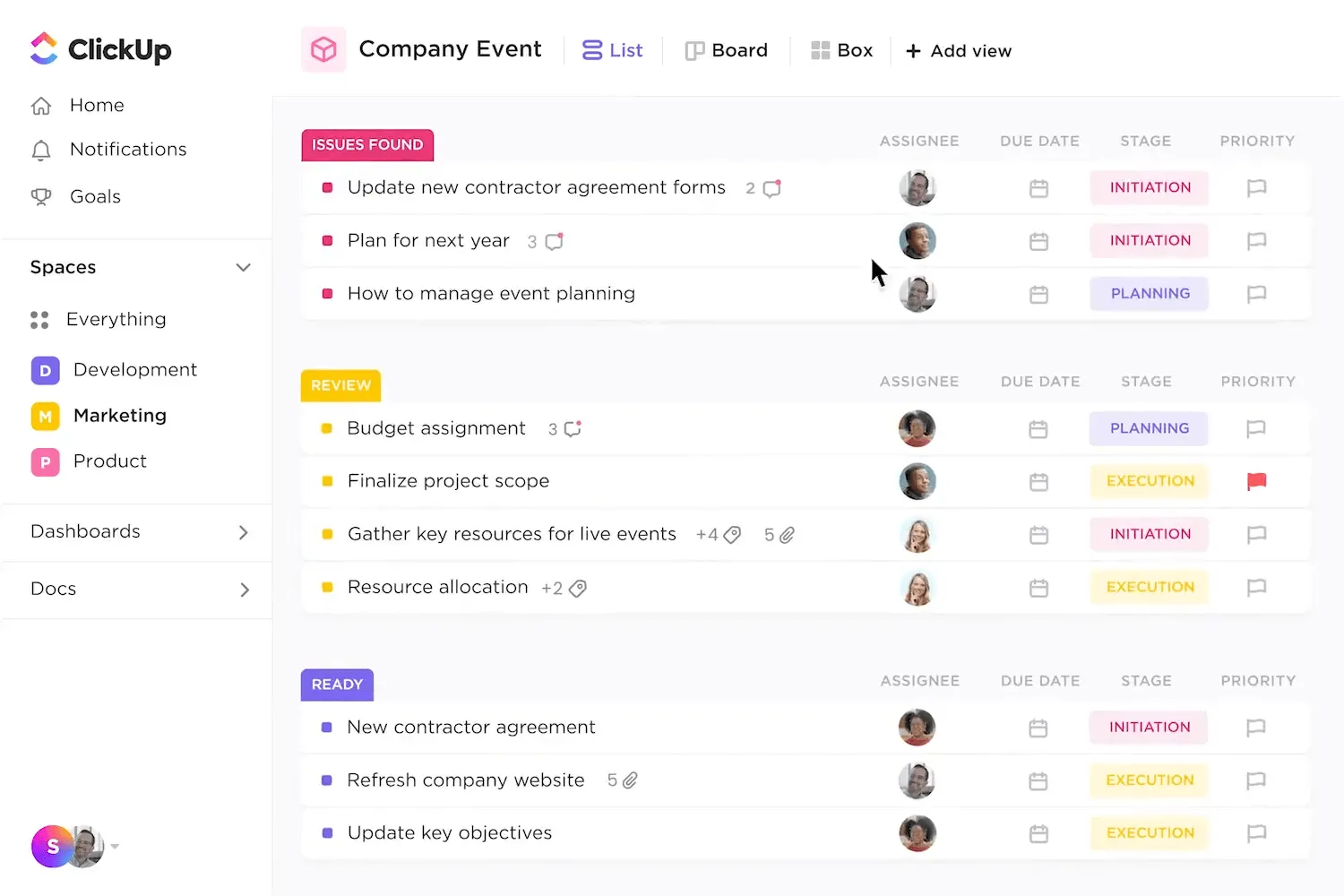 Nhiệm vụ ClickUp