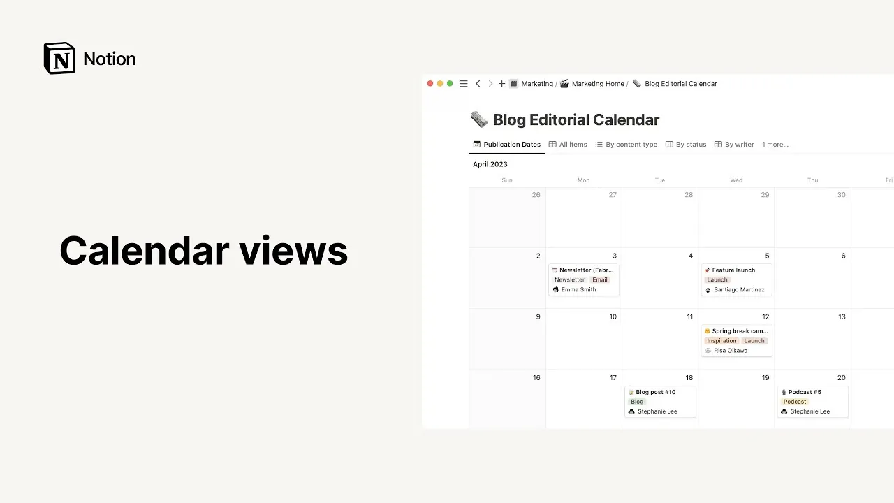 Notion vs Google Sheets : bases de données et vues via Notion