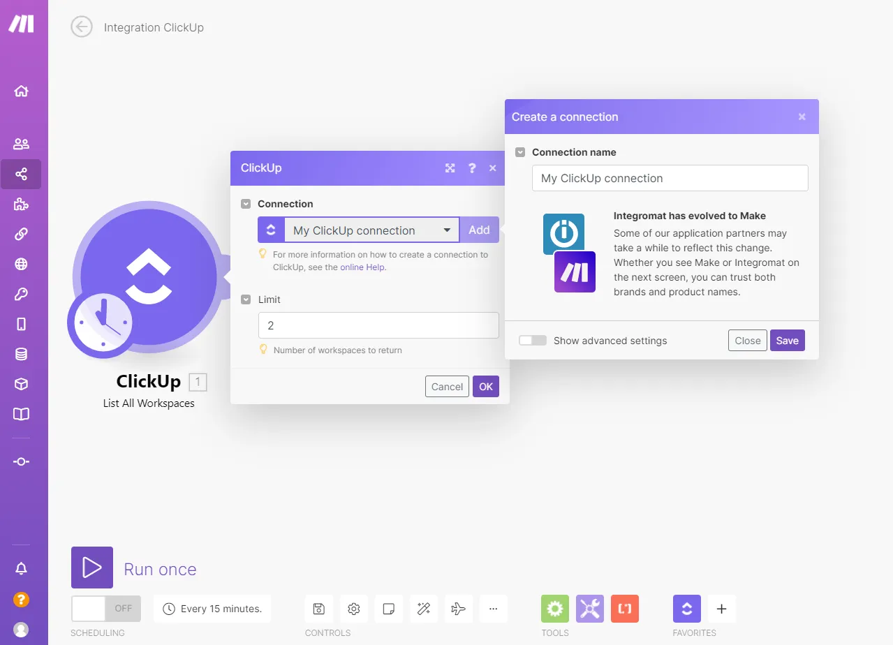 Intégrations et API ClickUp - analyse du sentiment boursier