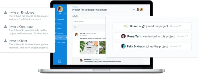 Esempio di prodotto Freshbooks