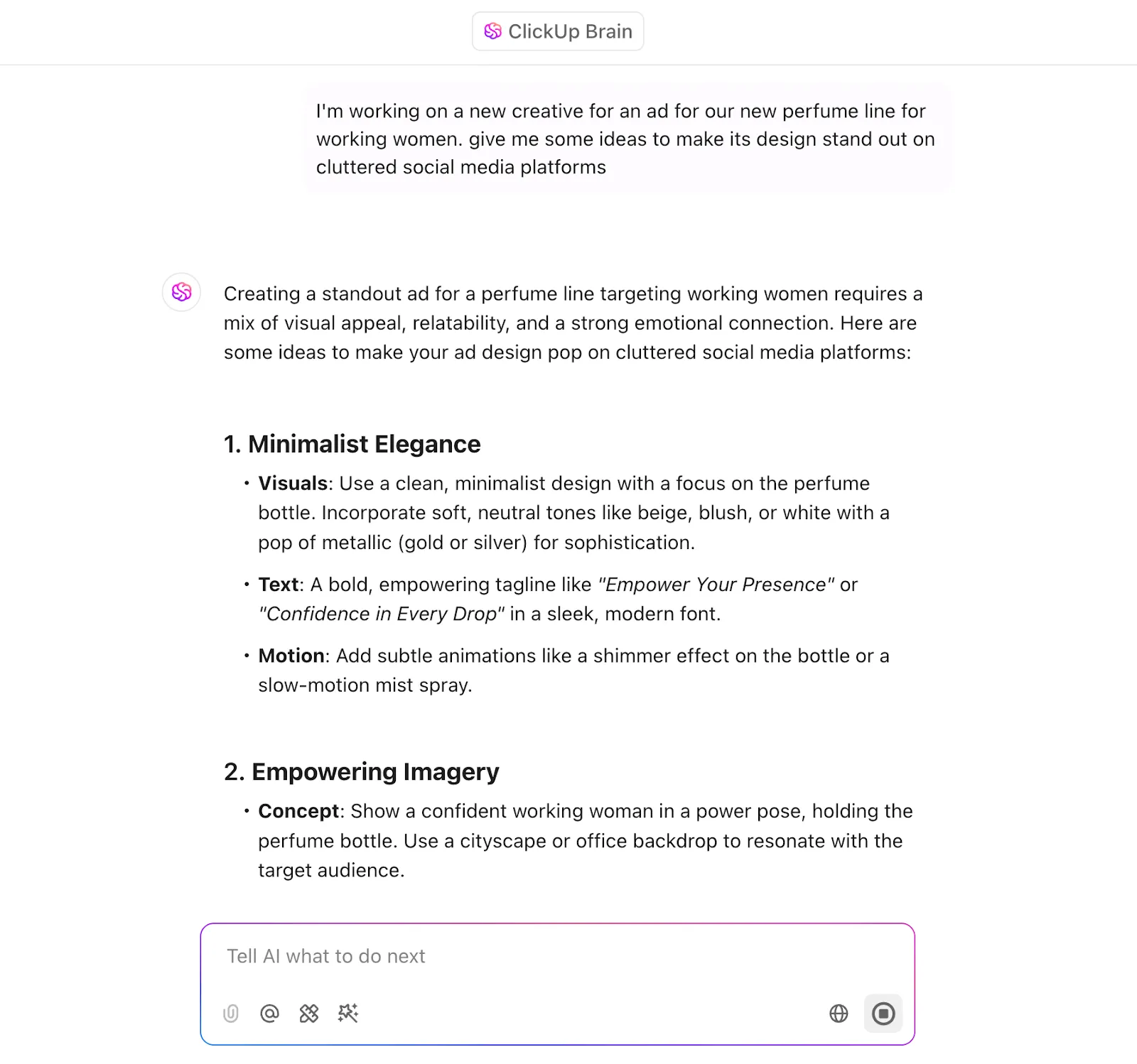 ClickUp Brain : Comment modifier l'orientation d'une page dans Canva