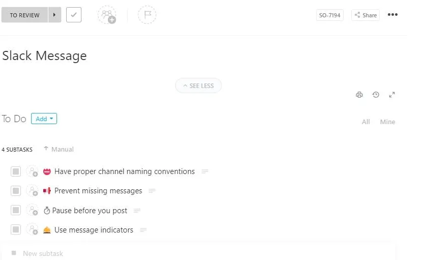 เทมเพลตข้อความทันทีของ ClickUp; เทมเพลตข้อความธุรกิจ WhatsApp