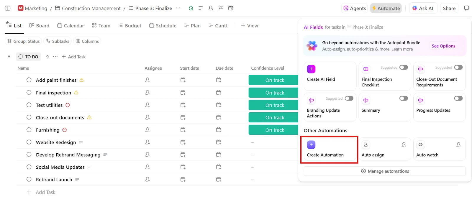 ClickUp Automation: Автоматизирайте организацията с лекота