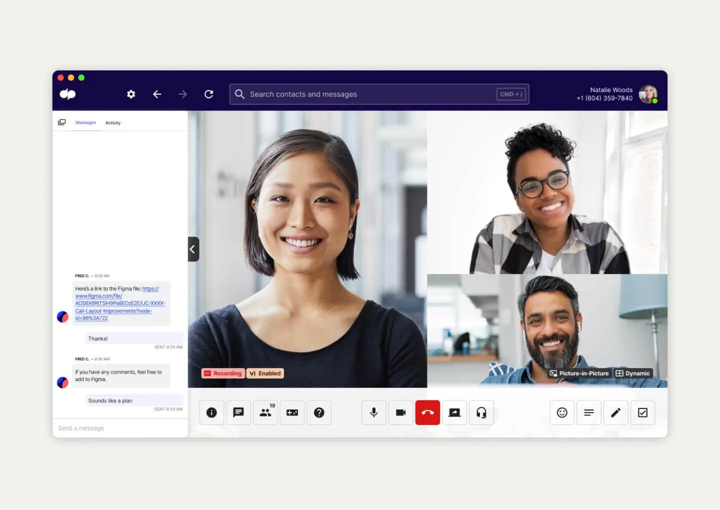 Partecipa a videochiamate con colleghi, clienti e altri soggetti da qualsiasi luogo con Dialpad Meetings.