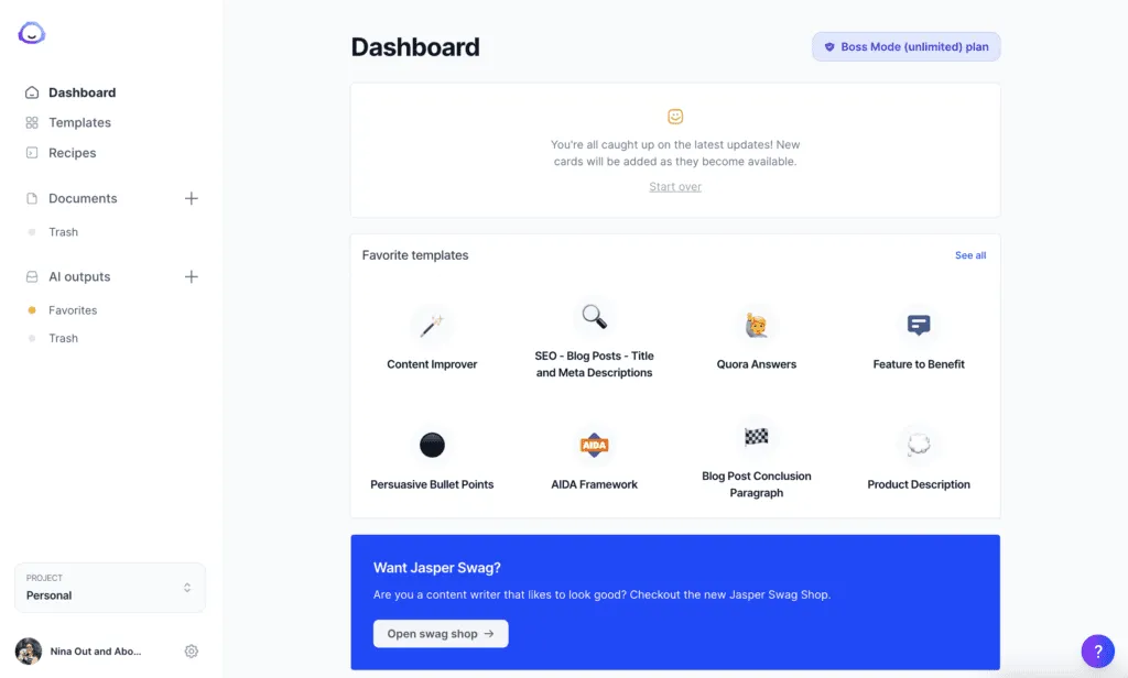 Jasper KI Dashboard