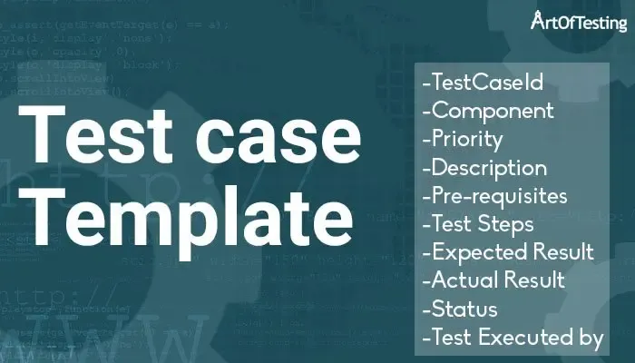 Mẫu trường hợp thử nghiệm Excel của Artoftesting