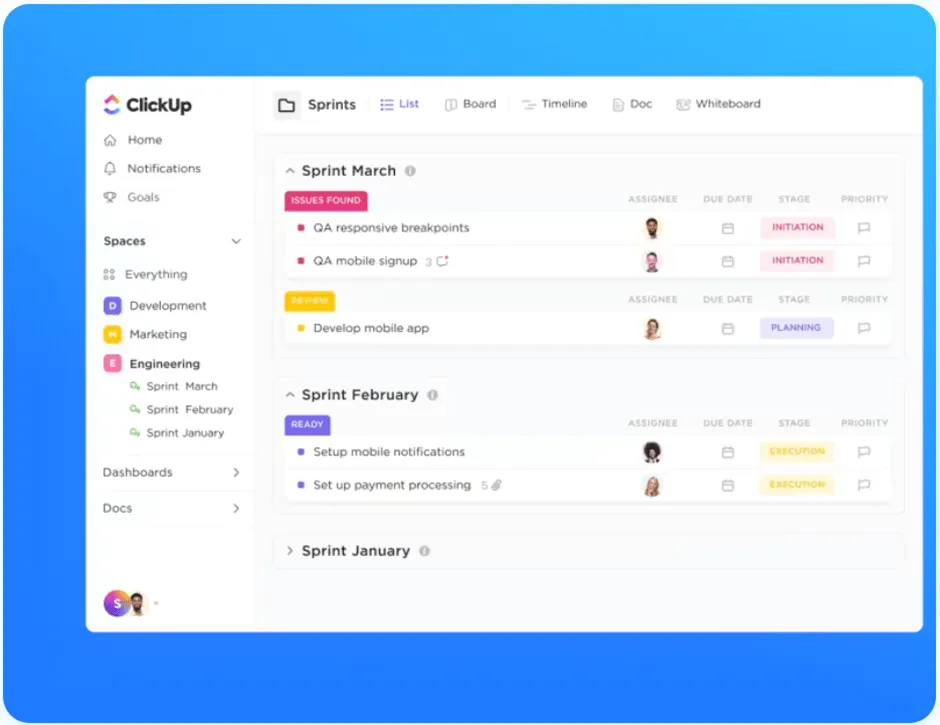 Hur hänger Agile och DevOps ihop – ClickUp Sprints för att arbeta med dem tillsammans