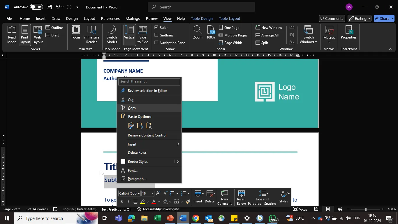Recorte e cole manualmente: como organizar páginas no Microsoft Word
